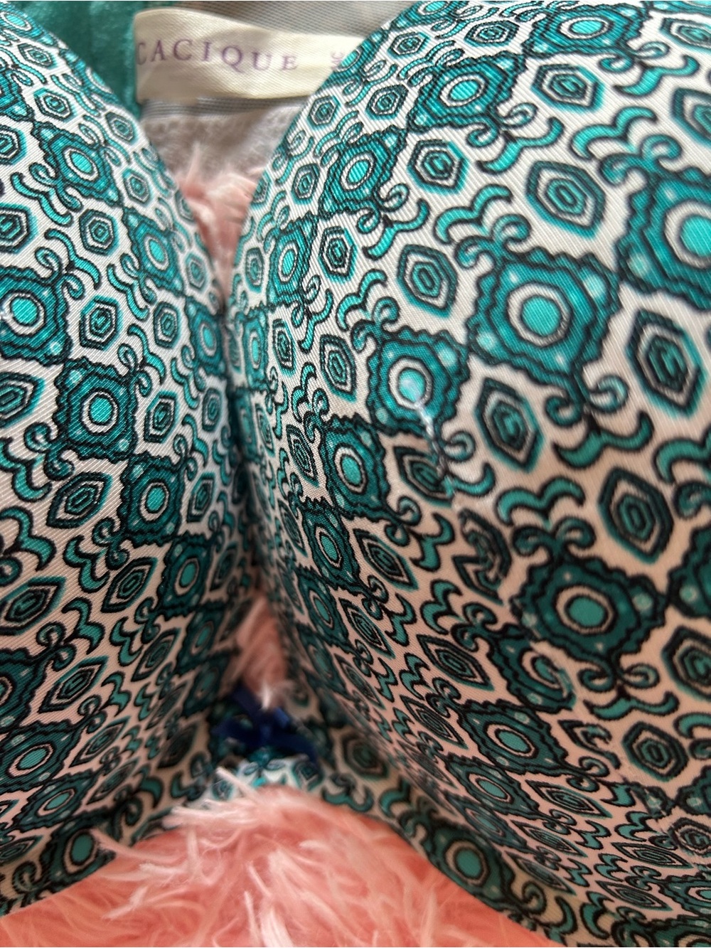 Cacique Teal Patterned Women’s Bra